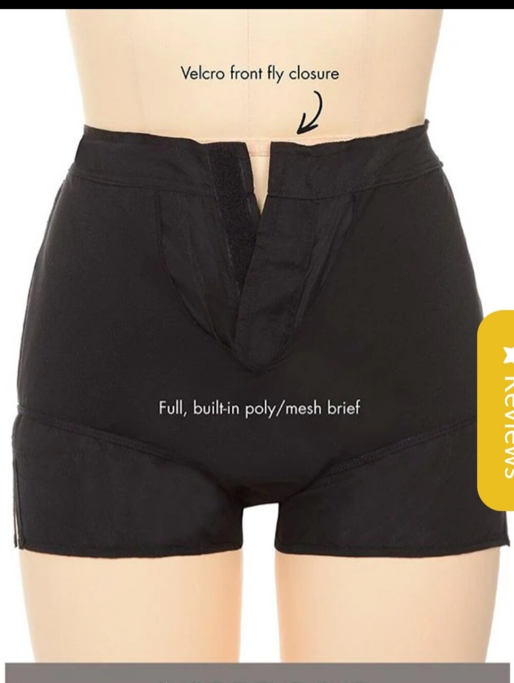 Fullfitall Women's Plus Size Black Swimming Shorts Sz 22 NWT